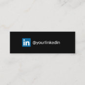 Linkedinのロゴの社会的な媒体素朴な茶色のクラフト コーリングカード Zazzle Co Jp