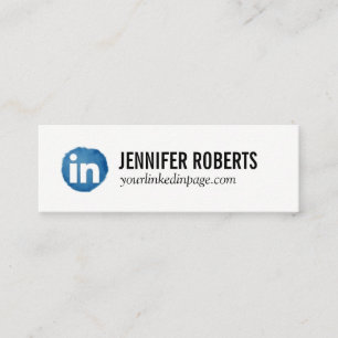 Linkedinのネットワーキングカード スキニー名刺