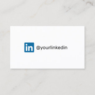 LinkedInソーシャルメディアモダントレンディーマーケティング コーリングカード