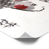 LinLi水中国の色アートプリント-コイ魚#3 ポスター (角)