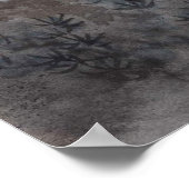 LinLi水中国の色アートプリント-コイ魚#4 ポスター (角)