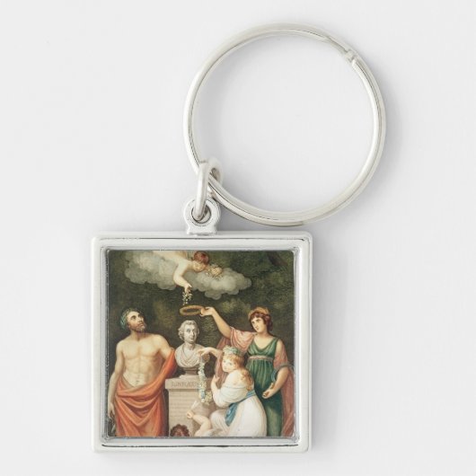 Linnaeusのバストに名誉を与えること キーホルダー (正面)