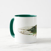Linne's Cicada (Neotibicen linnei) Annual Mug マグカップ (正面左)