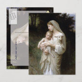 L'innocence by Bougeureau, christmas postcards シーズンポストカード (正面/裏面)