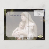 L'innocence by Bougeureau, christmas postcards シーズンポストカード (裏面)