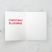 L'Innounceクリスマス恵みカード カード (内部)