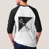 Linozeの白黒Tシャツ Tシャツ (裏面)