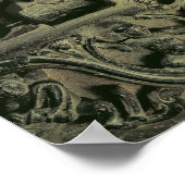 Lintel with Shiva Nataraja, Kakatiya dynasty ポスター (角)