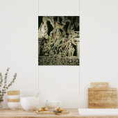 Lintel with Shiva Nataraja, Kakatiya dynasty ポスター (キッチン)