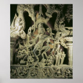 Lintel with Shiva Nataraja, Kakatiya dynasty ポスター (正面)