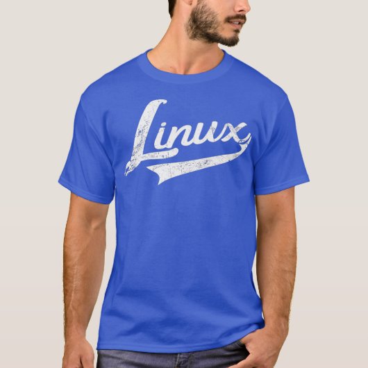Linu IT Systems Engineerレトロ・プレミアム Tシャツ (正面)