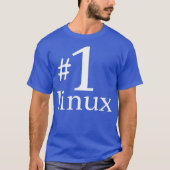 Linu lover tee Penguin Tu Number 1 Open Source Tシャツ (正面)