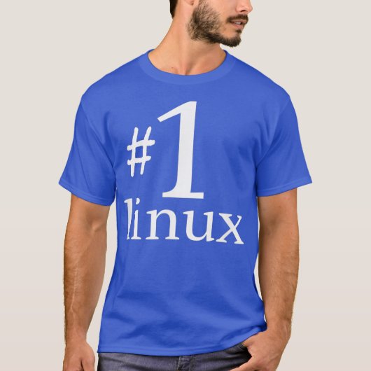 Linu lover tee Penguin Tu Number 1 Open Source Tシャツ (正面)