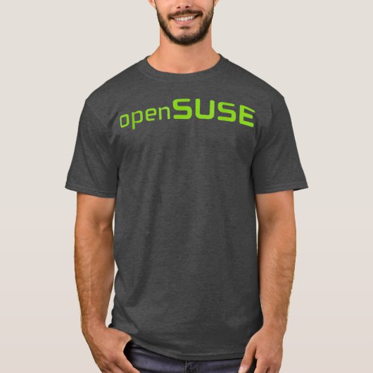 Linu openSUSEのラバータグラインOpen Source Os Tee Tシャツ (正面)
