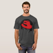 Linu redhat lover tee Penguin TuオープンソースOs Tシャツ (正面フル)