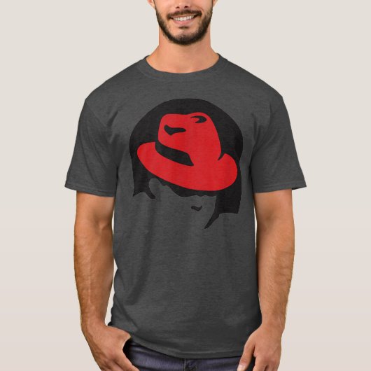 Linu redhat lover tee Penguin TuオープンソースOs Tシャツ (正面)