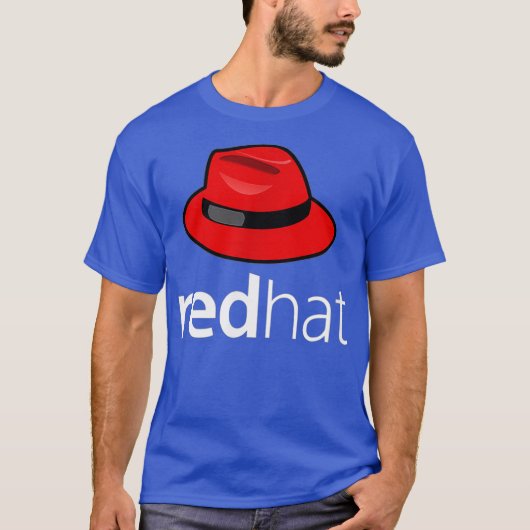 Linu redhat lover tee Penguin TuオープンソースOs Tシャツ (正面)