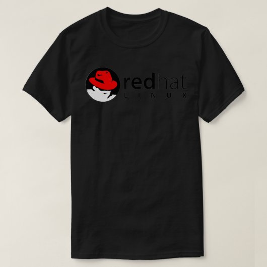 Linu redhat lover tee Penguin TuオープンソースOs Tシャツ (デザイン正面)