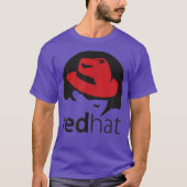 Linu Redhat Lover Tee Penguin Tu Open Source Os Tシャツ (正面)