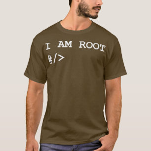 Linu UniターミナルI AmルートおたくギークSysadmin Tシャツ