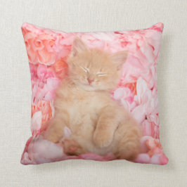 Linusの小さいピンクの花柄 クッション