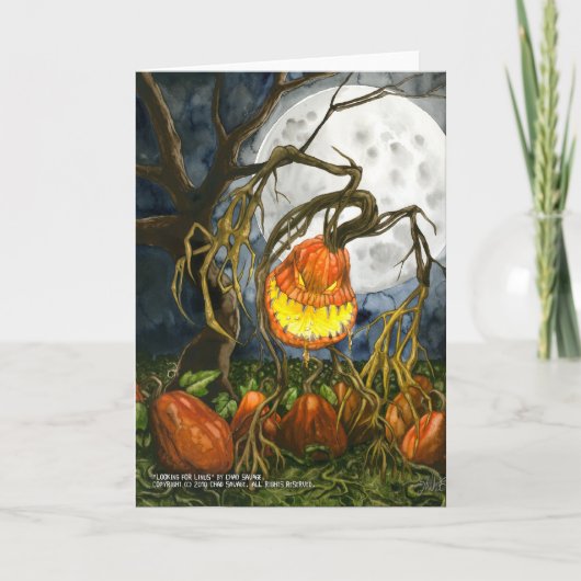 Linusの挨拶状を捜すこと カード (正面)