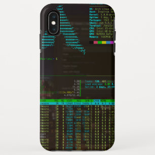 Linuxかtmux/htopのiPhone XSの最高の場合をアーチ形にして下さい iPhone XS Maxケース