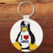 Linuxが大好き キーホルダー (正面)