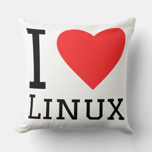 Linuxが好き クッション (正面)
