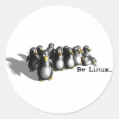Linuxである ラウンドシール (正面)