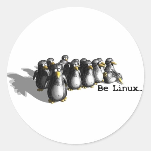 Linuxである ラウンドシール (正面)