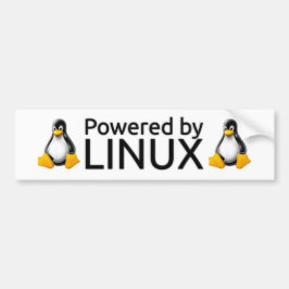 Linuxによって動力を与えられる バンパーステッカー