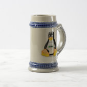 Linuxのギークステイン ビールジョッキ (正面右)