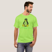 Linuxのタキシードのバイナリ Tシャツ (正面フル)
