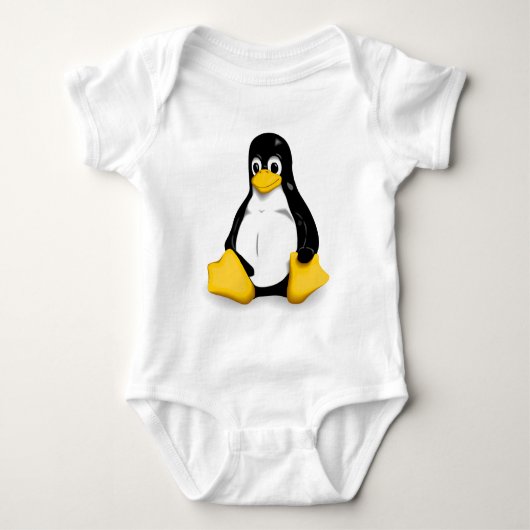 Linuxのタキシードのベビーのボディスーツ ベビーボディスーツ (正面)