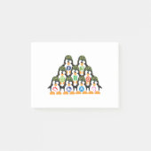 Linuxのタキシードのペンギンの軍隊のdistroのロゴのTシャツ ポストイット (正面)