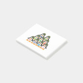 Linuxのタキシードのペンギンの軍隊のdistroのロゴのTシャツ ポストイット (アングル)