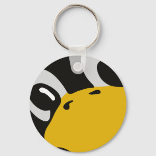 Linuxのタキシードのペンギンはポートレートを注目します キーホルダー