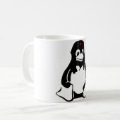 LinuxのタキシードのペンギンChe コーヒーマグカップ (正面左)