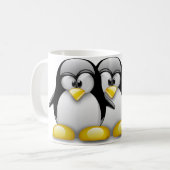 LINUXのタキシードの兄弟 コーヒーマグカップ (正面左)