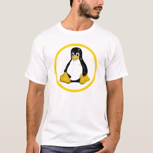 LINUXのタキシードの円 Tシャツ (正面)