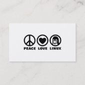 Linuxのタキシードの名刺 名刺 (裏面)
