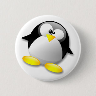 LINUXのタキシードの水晶 缶バッジ