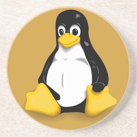 Linuxのタキシードプロダクト コースター (正面)