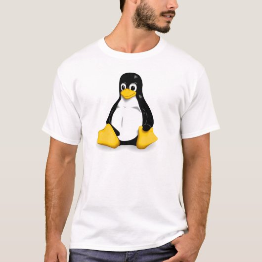 LinuxのタキシードメンズTシャツ Tシャツ (正面)