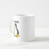 Linuxのプロダクト及びデザイン! コーヒーマグカップ (正面左)