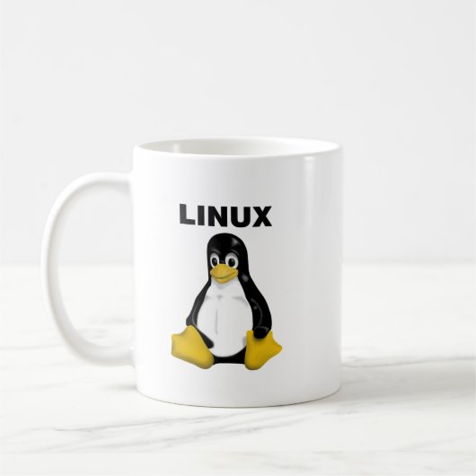 Linuxのプロダクト及びデザイン! コーヒーマグカップ (左)