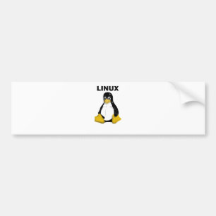 Linuxのプロダクト及びデザイン! バンパーステッカー