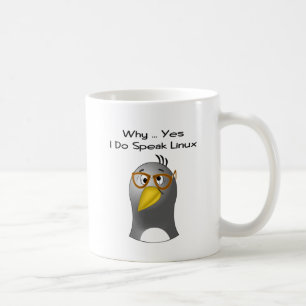 Linuxのペンギンのおたくのマグ コーヒーマグカップ