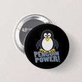 Linuxのペンギン 缶バッジ (正面&裏面)